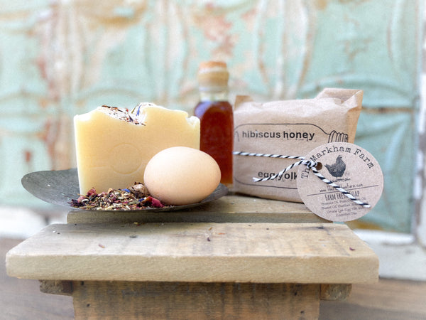 Hibiscus Honey Egg Yolk Soap Bar